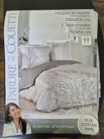 Leboncoin Parure de lit 200 x 200 cm beige Aurora