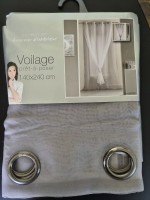 Leboncoin Voilage 140 x 240 cm gris