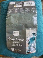 Leboncoin Drap housse 180 x 200 cm Petrole