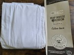 Leboncoin Drap housse en coton lave 140 x 190 cm blanc