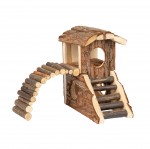 Maison rongeur Marty avec 5 ouvertures et pont en bois