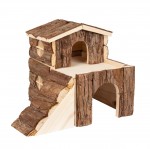 Maison rongeur Keldry avec �tage amovible et 2 ouvertures