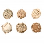 Lot de 6 balles naturelles 6 cm pour rongeurs