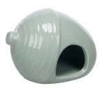 Maisonnette pour rongeur en c�ramique forme gland vert