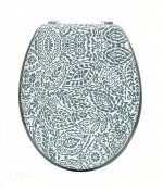Abattant WC dcoratif motif floral  Style bohme, robuste et facile  installer