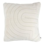 Coussin jacquard Arka 45 x 45 cm Ivoire