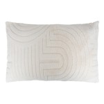 Coussin jacquard Arka 50 x 80 cm Ivoire