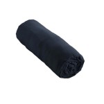 Drap housse gaze de coton 140 x 190 cm Gaia bleu marine