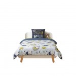 Parure de lit 140 x 200 cm Lion et ses amis