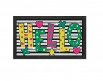 Paillasson Dcoratif HELLO - Motif Color - Antidrapant - Idal Entre Maison - 40 x 68 cm