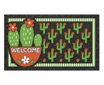 Tapis entree Cactus en pot