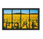 Paillasson HOME - Motif Champ de Tournesols - Antidrapant - 40 x 68 cm