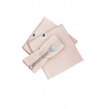 3 Serviettes de table en gaze de coton Guimauve