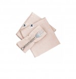 Lot 3 serviettes de table en gaze de coton Guimauve