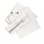 3 Serviettes de table en gaze de coton Chantilly