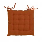 Assise de chaise matelass�e en coton 38 x 38 cm Kalas terracotta