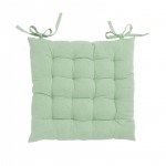 Assise de chaise matelass�e en coton 38 x 38 cm Kalas menthe