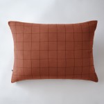 Taie d'oreiller Gaze Coton 50 x 70 cm Gaia Matchs Terracotta