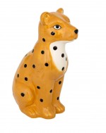 Tirelire dolomite Leopard 18 cm