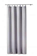 1 Rideau � passants uni Modele Essentiel Gris 140 x 260 cm