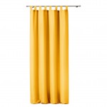 1 Rideau � passants uni Modele Essentiel Jaune 140 x 260 cm