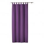 1 Rideau � passants uni Modele Essentiel Prune 140 x 260 cm