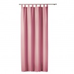 1 Rideau � passants uni Modele Essentiel Rose 140 x 260 cm