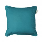 Coussin Passepoil Uni Panama Bleu 60 x 60 cm