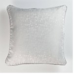 Coussin Passepoil Adamo Jacquard Gris 60 x 60 cm