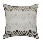 Coussin Passepoil polyester imprime Modele Mambo 60 x 60 cm