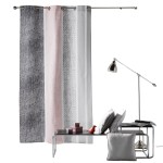 Rideau � oeillets 140 x 240 cm Textilio Rose