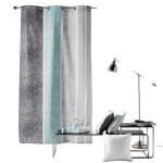 Rideau � oeillets 140 x 240 cm Textilio Menthe