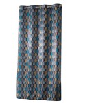 Rideau a oeillets polyester imprime Palpito Anthracite 140 x 260 cm