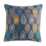 Coussin Passepoil Palpito Anthracite 60 x 60 cm