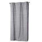 Rideau � oeillets 140 x 240 cm Optic Gris
