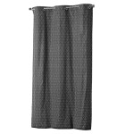 Rideau � oeillets 140 x 240 cm Optic Noir