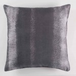 Coussin Passepoil polyester imprime Arc-en-ciel Anthracite 40 x 40 cm