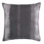 Coussin Passepoil polyester imprime Arc-en-ciel Anthracite 40 x 40 cm