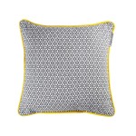 Coussin Passepoil coton Galactic Anthracite 40 x 40 cm
