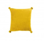 Housse de coussin jaune Poupidou Pompon
