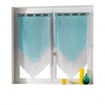Paire Voilage double Tunis Menthe 60x160cm