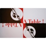 Set de table transparent motif A Table