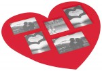 Set de table photos Coeur rouge 45 x 41 cm