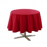 Nappe ronde 180 cm Rouge