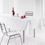 Nappe en polyester rectangle Collection Argent Bully imprim