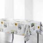 Nappe en polyester imprim Petit Potager