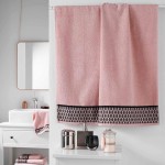 Serviette de bain 90 x 150 cm Botanica Rose