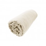 Drap housse gaze de coton 90 x 190 cm Gaia beige