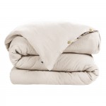 Housse de couette Double Gaze Coton 240 x 220 cm Gaia Beige