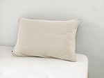 Taie d'oreiller double gaze coton Gaia 50 x 70 cm beige